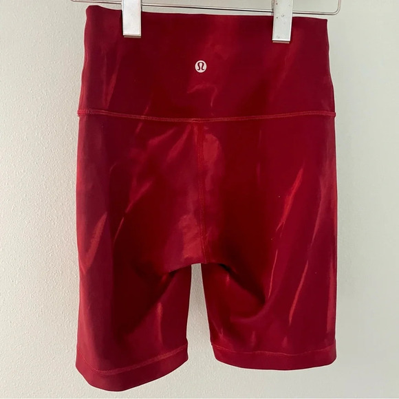 Lululemon Wunder Train High-Rise Short 8" red size 4 - Picture 6 of 11